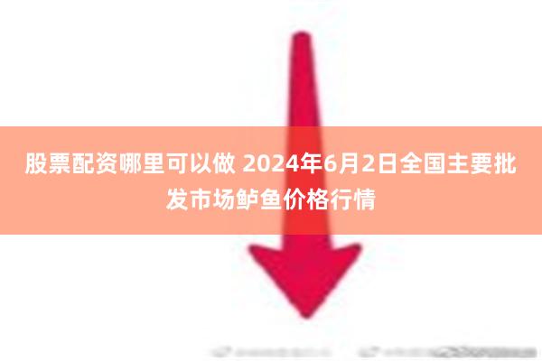 股票配资哪里可以做 2024年6月2日全国主要批发市场鲈鱼价格行情