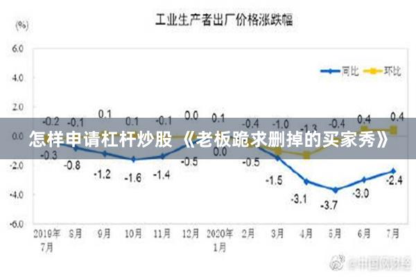 怎样申请杠杆炒股 《老板跪求删掉的买家秀》