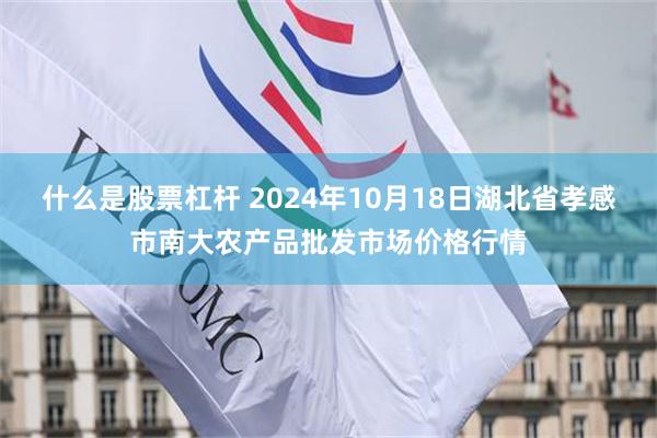 什么是股票杠杆 2024年10月18日湖北省孝感市南大农产品批发市场价格行情