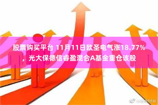 股票购买平台 11月11日欧圣电气涨18.77%，光大保德信睿盈混合A基金重仓该股