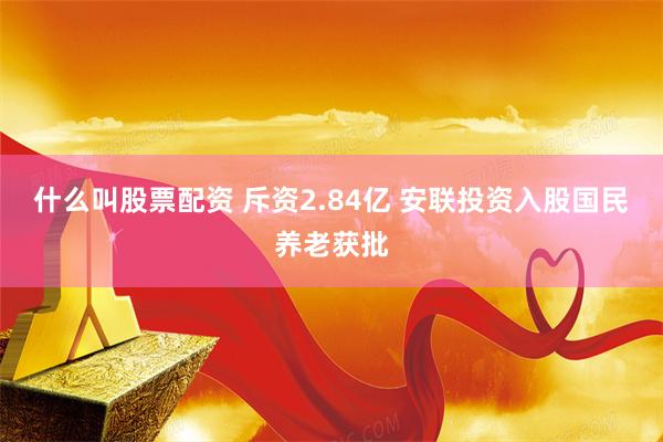 什么叫股票配资 斥资2.84亿 安联投资入股国民养老获批